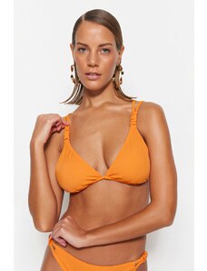 Trendyol narancssárga háromszög csomó bikini felső