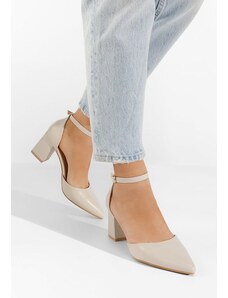 Zapatos Alivila bézs magassarkú cipő