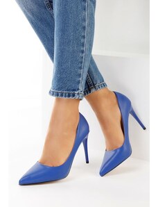 Zapatos Donia kék tűsarkú cipő