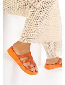 Zapatos Malicia narancssárga bőr papucs