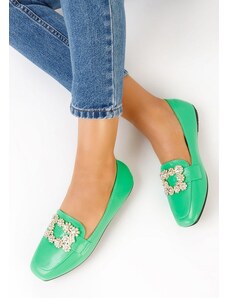 Zapatos Gialla zöld női mokaszín