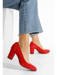 Zapatos Sienna piros bőr cipő