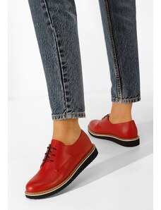 Zapatos Casilas piros női derby cipő