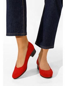 Zapatos Montremy v2 piros bőr cipő