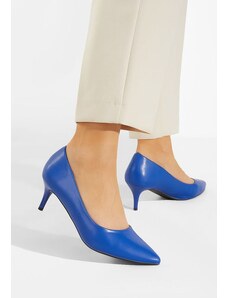 Zapatos Modena kék alacsony sarkú körömcipők