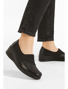 Zapatos Columia fekete fűzős női cipő