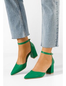 Zapatos Alivila zöld magassarkú cipő