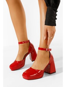 Zapatos Ibia piros félcipő