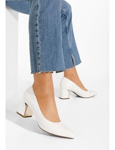 Zapatos Clarisse fehér félcipő