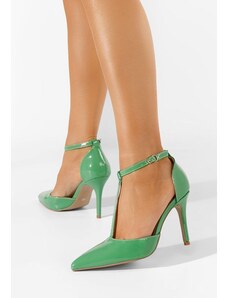 Zapatos Anyara zöld magassarkú cipő