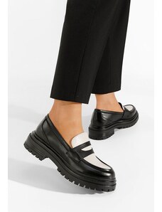 Zapatos Rylee fekete női telitalpú mokaszin