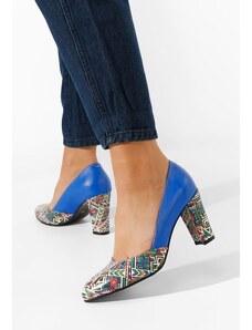 Zapatos Elona v2 kék bőr cipő