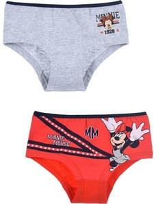 Disney Minnie Mouse lány bugyi - szürke/piros