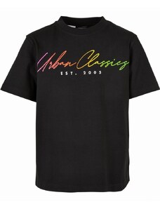 Gyerek póló // Urban Classics / Boys Script Logo Tee black