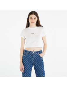 Tommy Hilfiger Női póló Tommy Jeans Essential Logo Cropped T-Shirt White