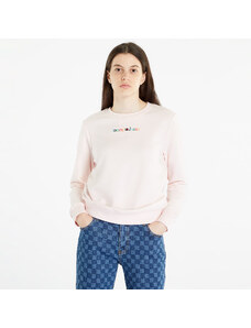 Tommy Hilfiger Női kapucnis pulóver Tommy Jeans Regular Color Serif Sweatshirt Faint Pink