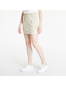Szoknya Calvin Klein Jeans Embroidered Monologo Straight Skirt Beige