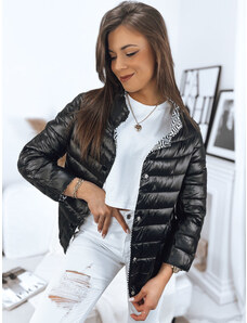 BASIC Fekete női kétoldalas steppelt kabát LUIZA TY3557
