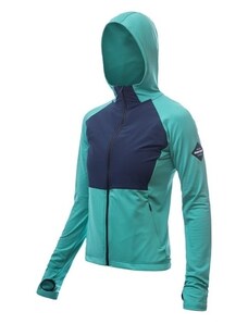 Női funkcionális kabát sensor coolmax thermo zöld/kék