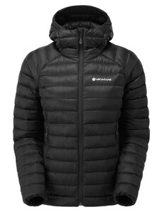 Női dzseki montane női fagyálló kapucnis pulóver fekete