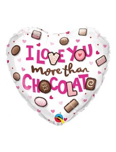 Szerelem I Love You Chocolate fólia lufi 46cm