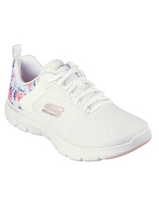 Skechers Flex Appeal 4.0 - Let It Blossom női félcipő - fehér