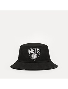 New Era Kalap Print Infill Bucket Nets Brooklyn Nets Férfi Kiegészítők Halászsapka 60298687 Fekete