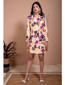 Aroop Blazer Dress - Lilac Flowers