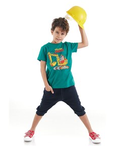 mshb&g Yellow Digger Boys T-shirt Capri Shorts Set