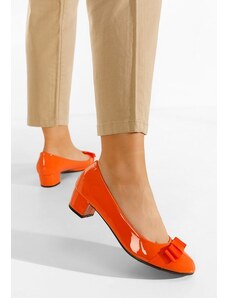 Zapatos Carasca narancssárga tűsarkú cipő