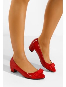 Zapatos Carasca piros lakk körömcipő