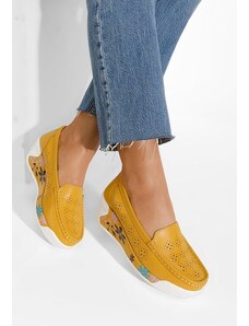 Zapatos Havana sárga bőr mokaszin