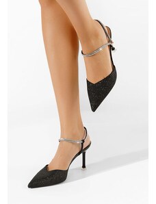 Zapatos Amaria fekete tűsarkú cipő