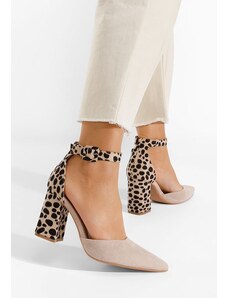 Zapatos Freya leopárdmintás félcipő