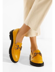 Zapatos Duquesa v2 sárga bőr mokaszin női