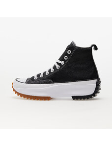 Converse Run Star Hike Leather Black/ White/ Gum, magas szárú sneakerek