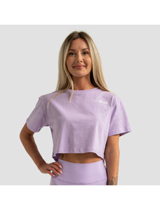 Limitless női Cropped póló Lavender - GymBeam