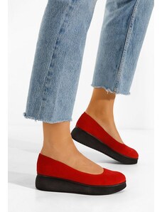 Zapatos Cantoria v2 piros platform cipők