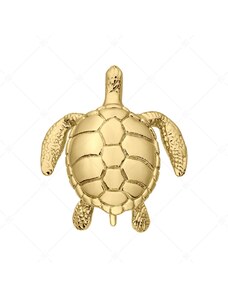 BALCANO - Turtle / Nemesacél teknősbéka medál 18K arany bevonattal