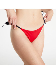 Női kétrészes fürdőruha Tommy Hilfiger String Side Tie Cheeky Bikini Navy/ Red