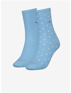 Set of two pairs of women's socks in blue Tommy Hilfiger Underw - Ladies