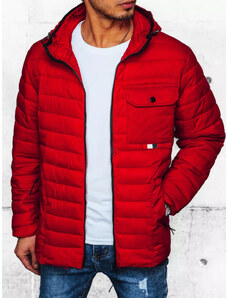 BASIC Piros férfi steppelt kabát TX4375