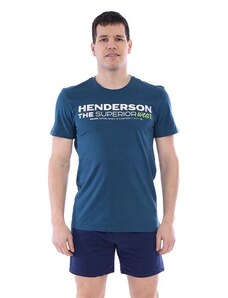 Henderson Fader férfi pizsama, kék-zöld