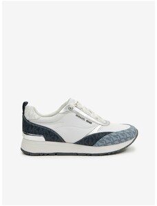 Blue and White Womens Michael Kors Allie Stride Trainer - Womens