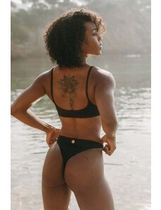 Osirisea Brazilian-cut Bikini Bottom - Black