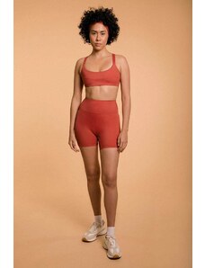 Osirisea High Waist Workout Shorts - Red