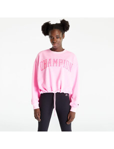 Női kapucnis pulóver Champion Crewneck Croptop Sweatshirt Pink
