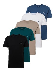 Abercrombie & Fitch Póló kék / zöld / fekete / fehér