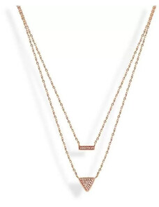 Victoria Rose gold színű rózsaszín köves nyaklánc 49cm