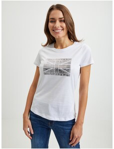 White Women's T-Shirt Pepe Jeans Beatriz - Women